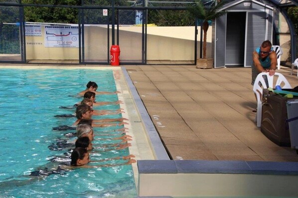 Indoor pool, a heated pool