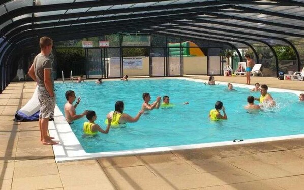Indoor pool, a heated pool