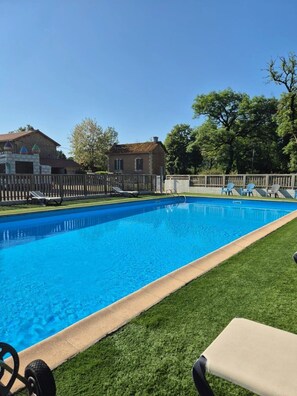 A heated pool