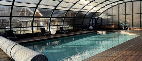 Indoor pool, a heated pool