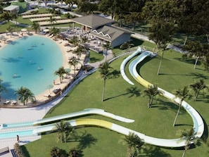 Indoor pool, a heated pool