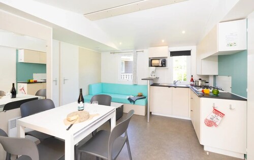 ZEcamping 4 étoiles parc aquatique mobil-home BBQ 34m2