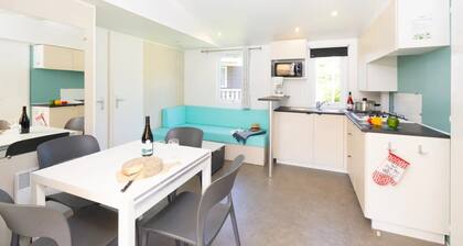 ZEcamping 4 étoiles parc aquatique mobil-home BBQ 34m2
