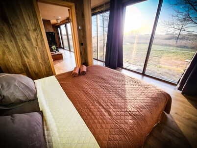 Cozy 1-bedroom house in amazing Ainaži with WiFi, AC, sauna