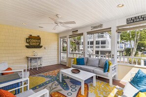 Smart TV, fireplace - Pet Friendly 5 Bedroom Bayside Home in Bethany Beach! (Bethany Beach)
