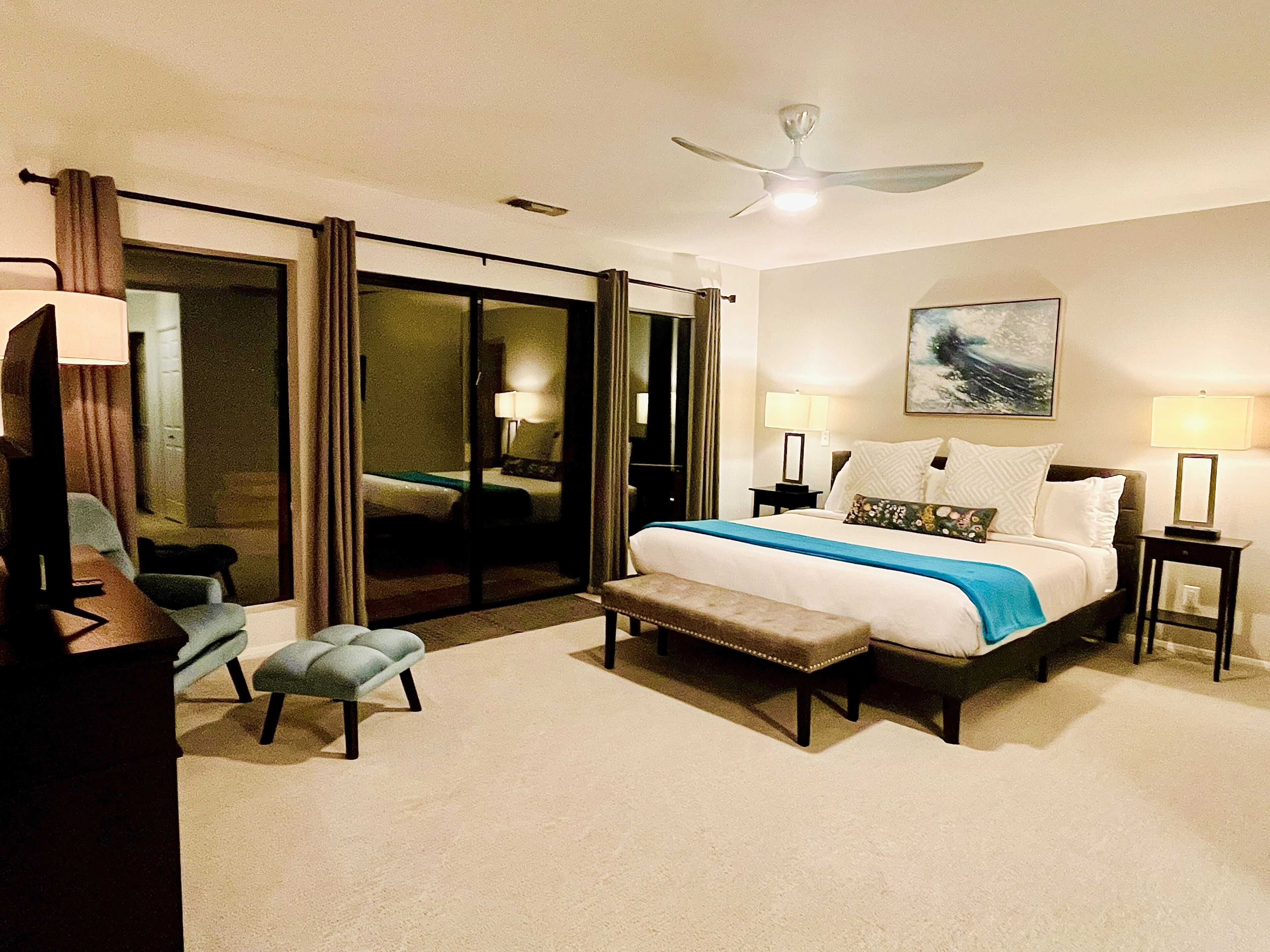 3 chambres, bureau, fer et planche à repasser, Wi-Fi gratuit