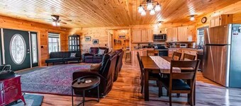 Charming All Wood InteriorAdirondak Cottage