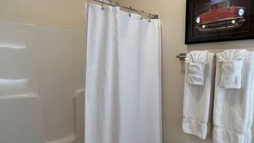 Hair dryer, towels