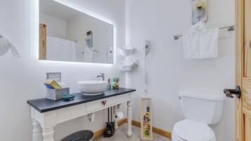 Hair dryer, towels