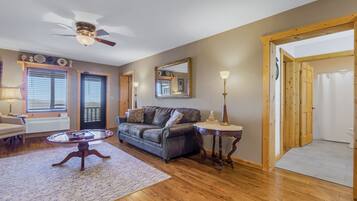 Televisión y chimenea