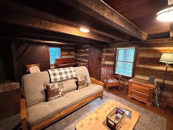 Smart TV, fireplace, DVD player