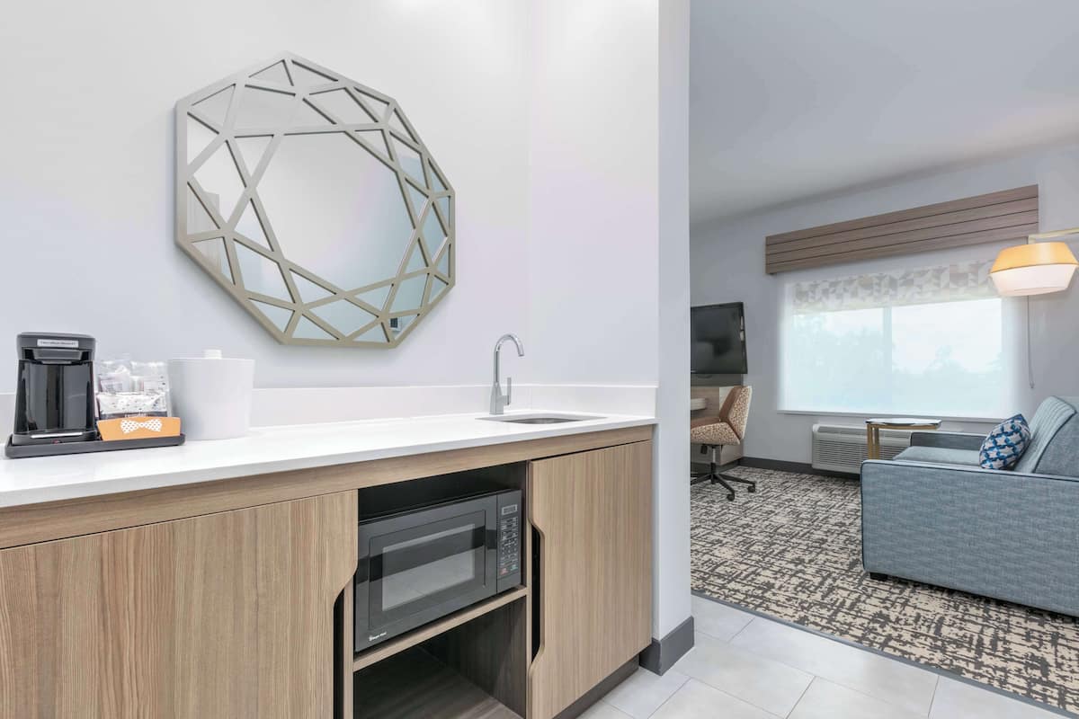 Studio, 1 King-Bett, Kühlschrank und Mikrowelle (Wet bar)