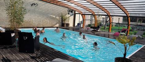 Indoor pool, a heated pool