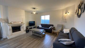 TV connectée, cheminée