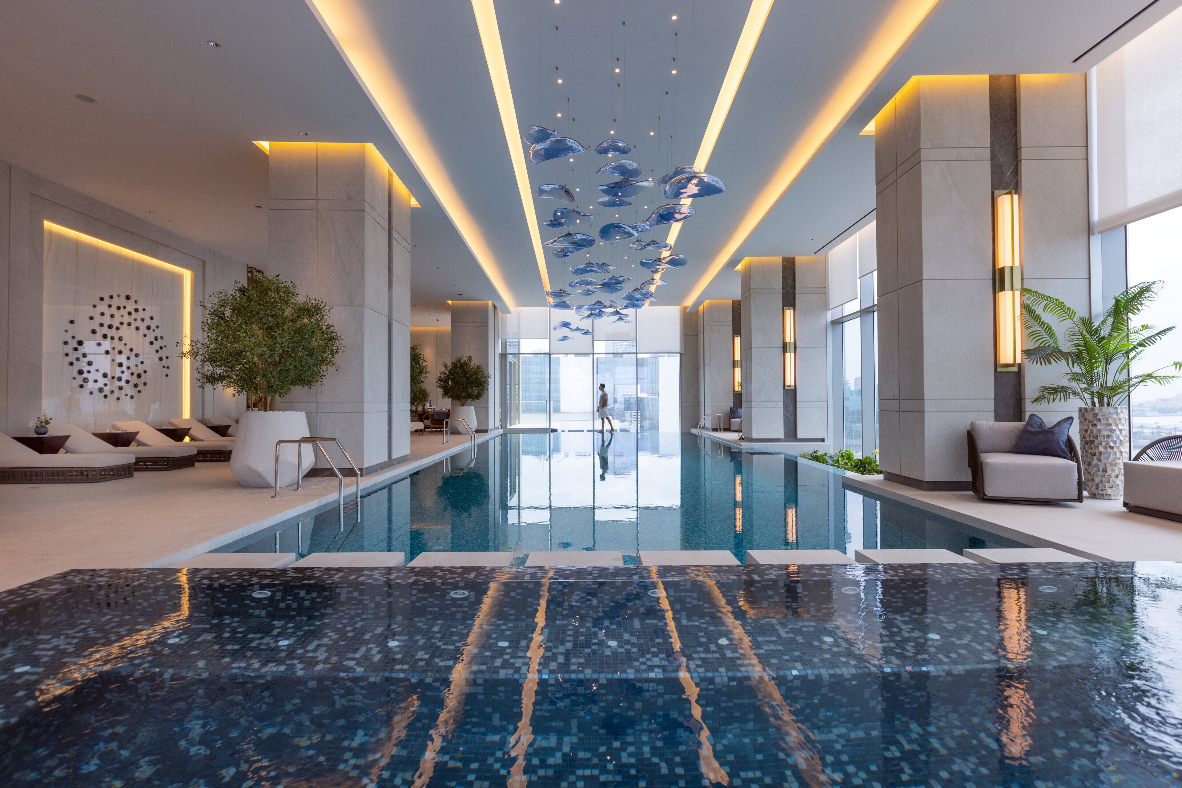 Indoor pool, outdoor pool