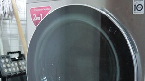 Lavadora LG Direct Drive de carga frontal y 12 kilogramos, con 10 años de garantía.