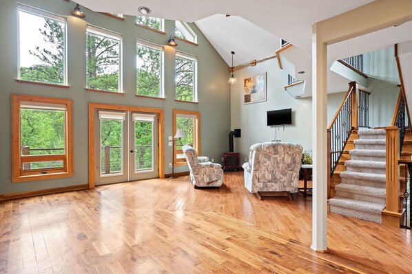 Luxury-Haus, 4 Schlafzimmer, Balkon, Bergblick | Wohnbereich