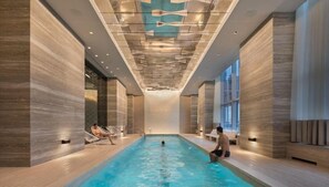 Indoor pool, a heated pool