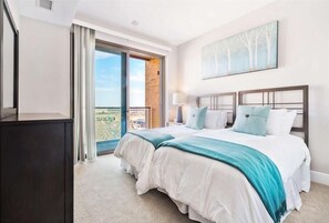 2 slaapkamers, een bureau, een strijkplank/strijkijzer, gratis wifi