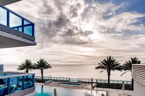 Una piscina riscaldata
