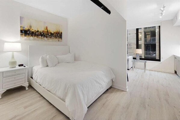 1 makuuhuone, työpöytä, silitysrauta/-lauta, ilmainen Wi-Fi