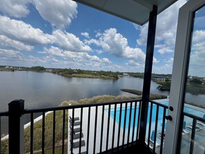 Signature Condo, 1 King Bed, Pool Access, River View | Terrace/patio - Handsboro Pointe Condo & Suites (Gulfport)