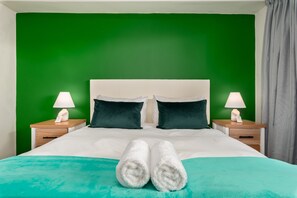 2 bedrooms, in-room safe, iron/ironing board, WiFi