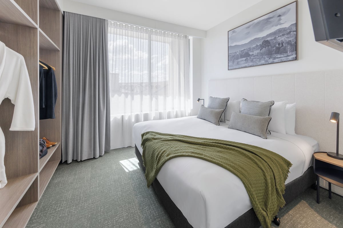 1 habitación y ropa de cama de alta calidad