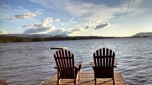 Property grounds - 1920's cottage on the lake with 25' dock that can accommodate a 20' boat. (Holderness)