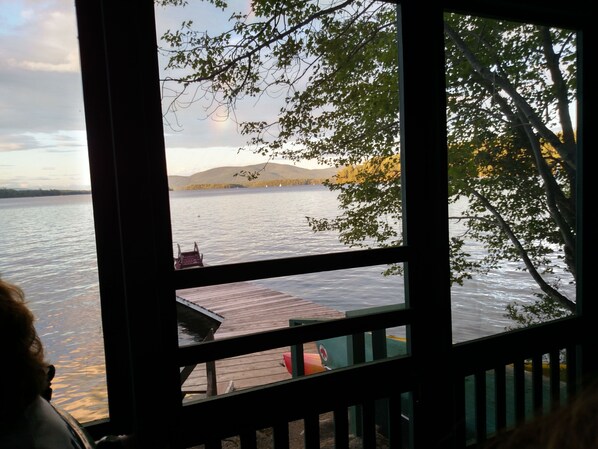 Property grounds - 1920's cottage on the lake with 25' dock that can accommodate a 20' boat. (Holderness)