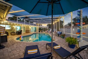 A heated pool
