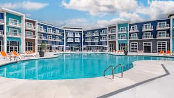 Indoor pool, seasonal outdoor pool, pool cabanas (surcharge)