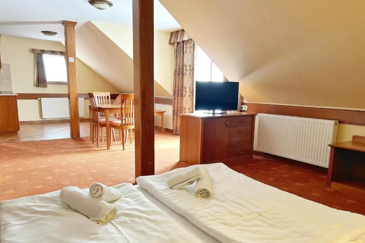 Suite estudio panorámica | Wifi gratis y ropa de cama