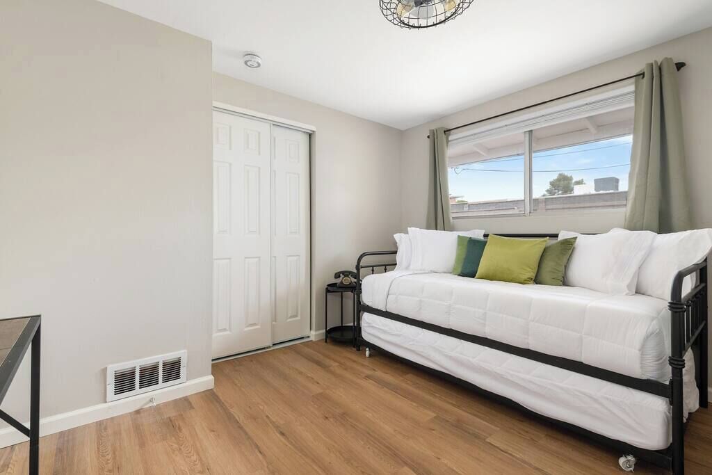 4 bedrooms, iron/ironing board, travel crib, WiFi
