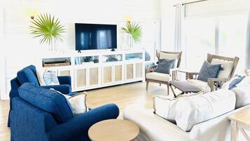 Smart TV, DVD player, books