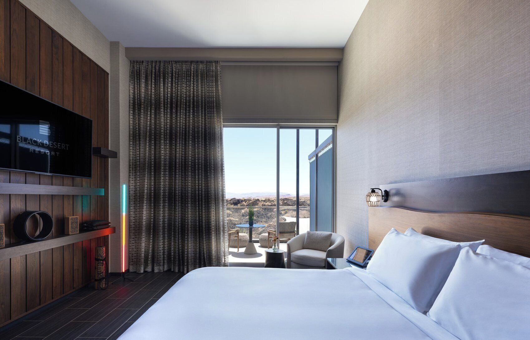 Premium bedding, pillowtop beds, in-room safe, blackout drapes