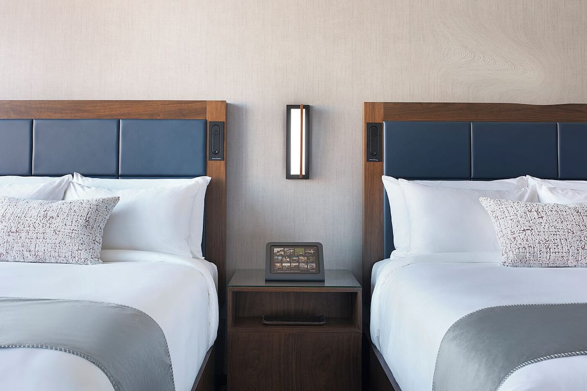 Premium bedding, pillowtop beds, in-room safe, blackout drapes