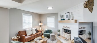 Remote Work Retreat: 3BR w/ Workspace Near KC!
