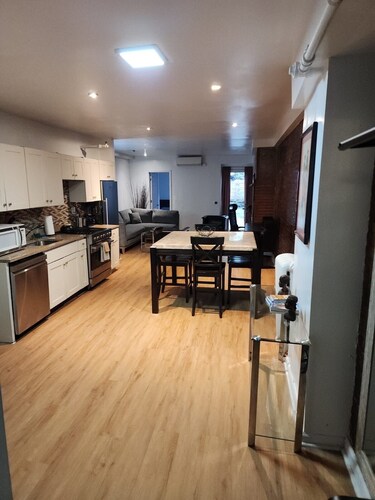 Spacious Harlem Brownstone Garden 2-Bedroom Apartment with a large rear yard,