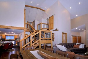 TV, fireplace, offices
