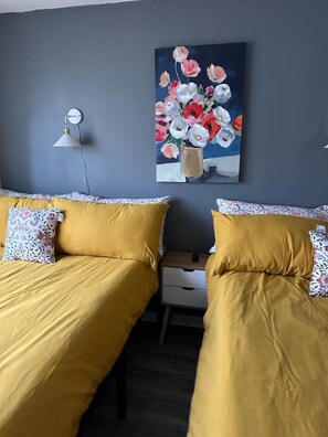 3 chambres, fer et planche Ă repasser, Wi-Fi, draps fournis