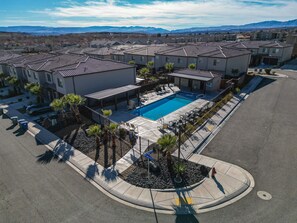 Outdoor pool, a heated pool - Top Tier Townhome in Washington Utah   Private Spa, Pool, Firepit. VS507 (Washington)