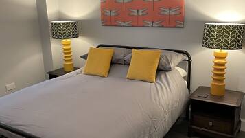 2 bedrooms, iron/ironing board, travel crib, WiFi