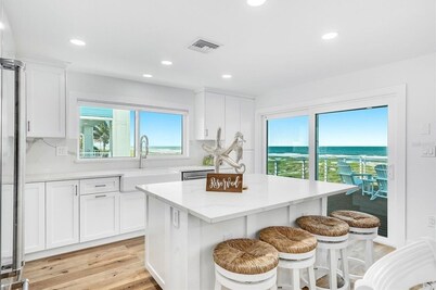 LUXURY BEACH HOUSE - NEW!! Beach front, rocket launch views, pool, & hot tub