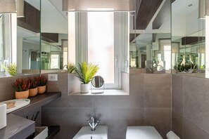 Regadera, secadora de cabello, bidet