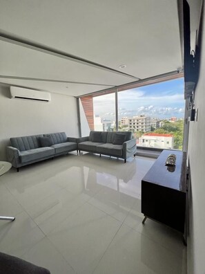Living area - Departamento a 20 metros de 5a Av. (Playa del Carmen)