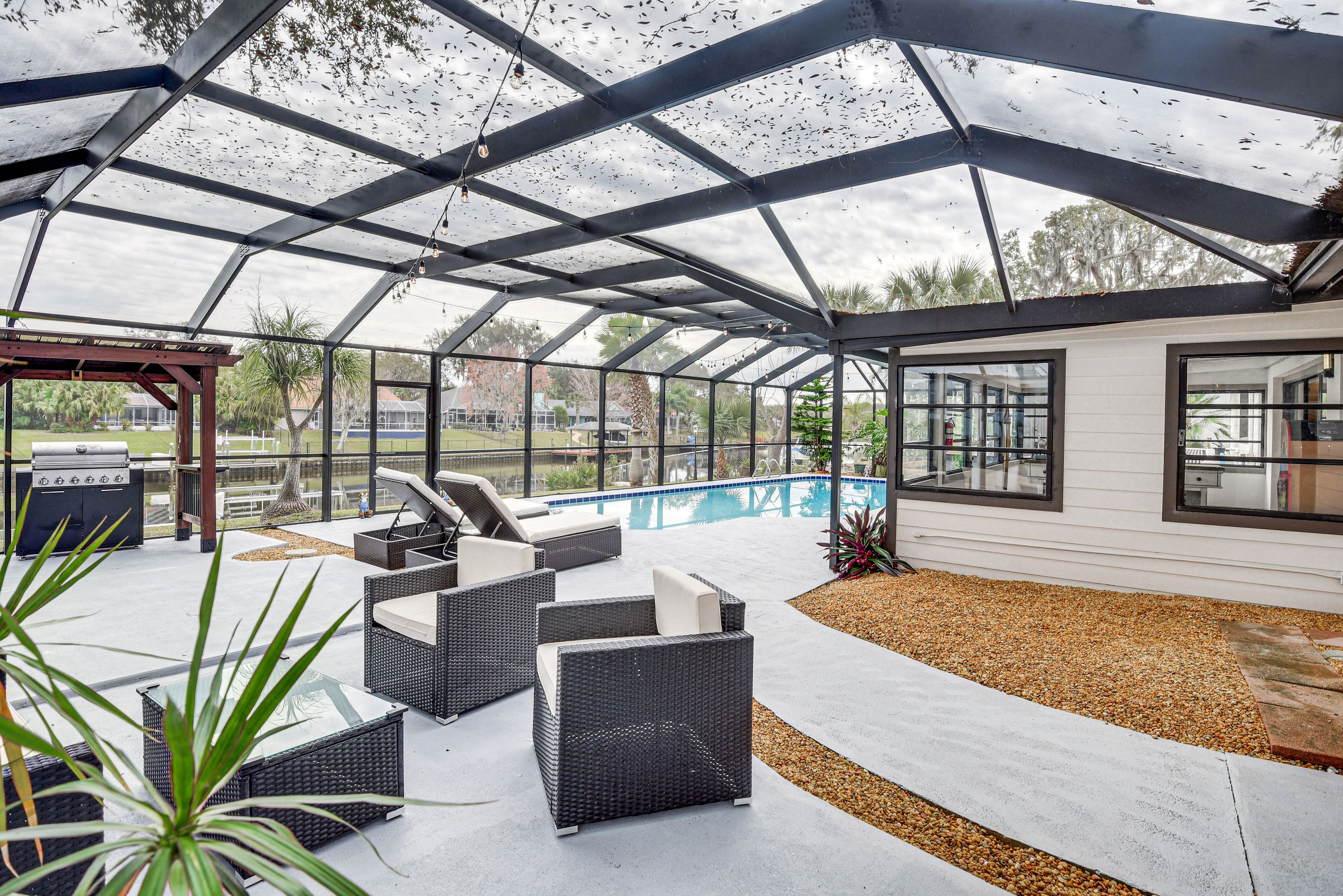 Canal-Front Palm Coast Home: Dock & Outdoor Pool!