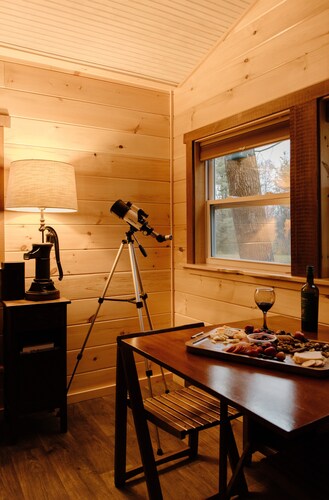 Cozy Cabin with private woods in charming Rock Stream NY.