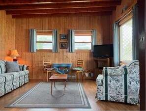 Comfort Cottage | Living area | TV - Pine Cottages (Stanhope)