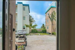 Interior - Caribbean condo with ocean view, on-site pool, & private balcony (San Pedro)